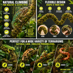 Moos Liane 300 cm – Biegsame Kletterliane fürs Terrarium