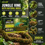 Moos Liane 300 cm – Biegsame Kletterliane fürs Terrarium