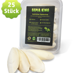Sepia-King® Box 25 Sepiaschalen, Größe: 7-9cm | stabile Aufbewahrungsbox